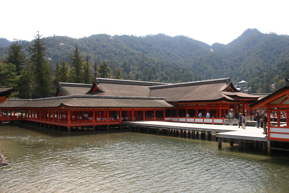 Itsukushima Shinto Shrine main shrine hall of worship headquarters