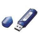 ELECOM USB2.0フラッシュメモリ 1GB ブルーシルバー MF-AU201GBS