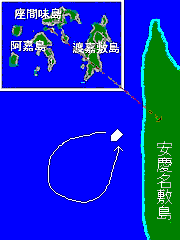 アダン前の地図 安慶名敷島