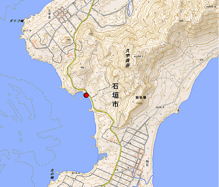 石垣島の海の地図