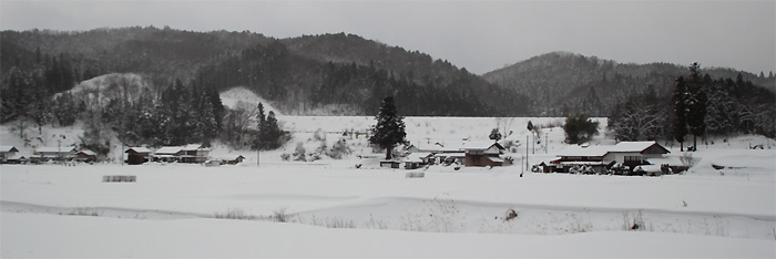 雪の集落　高野町　3
