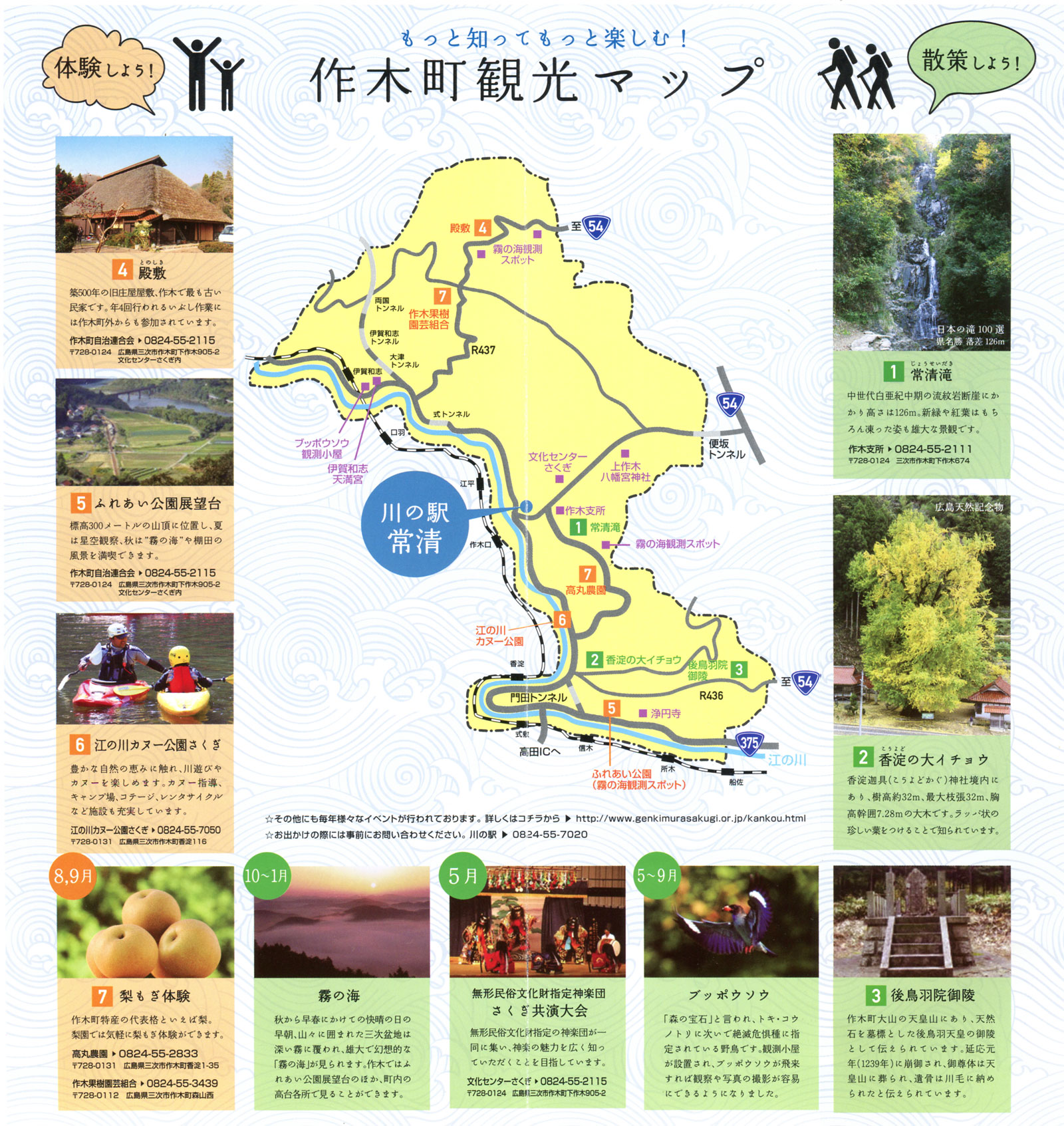 作木町　観光マップ