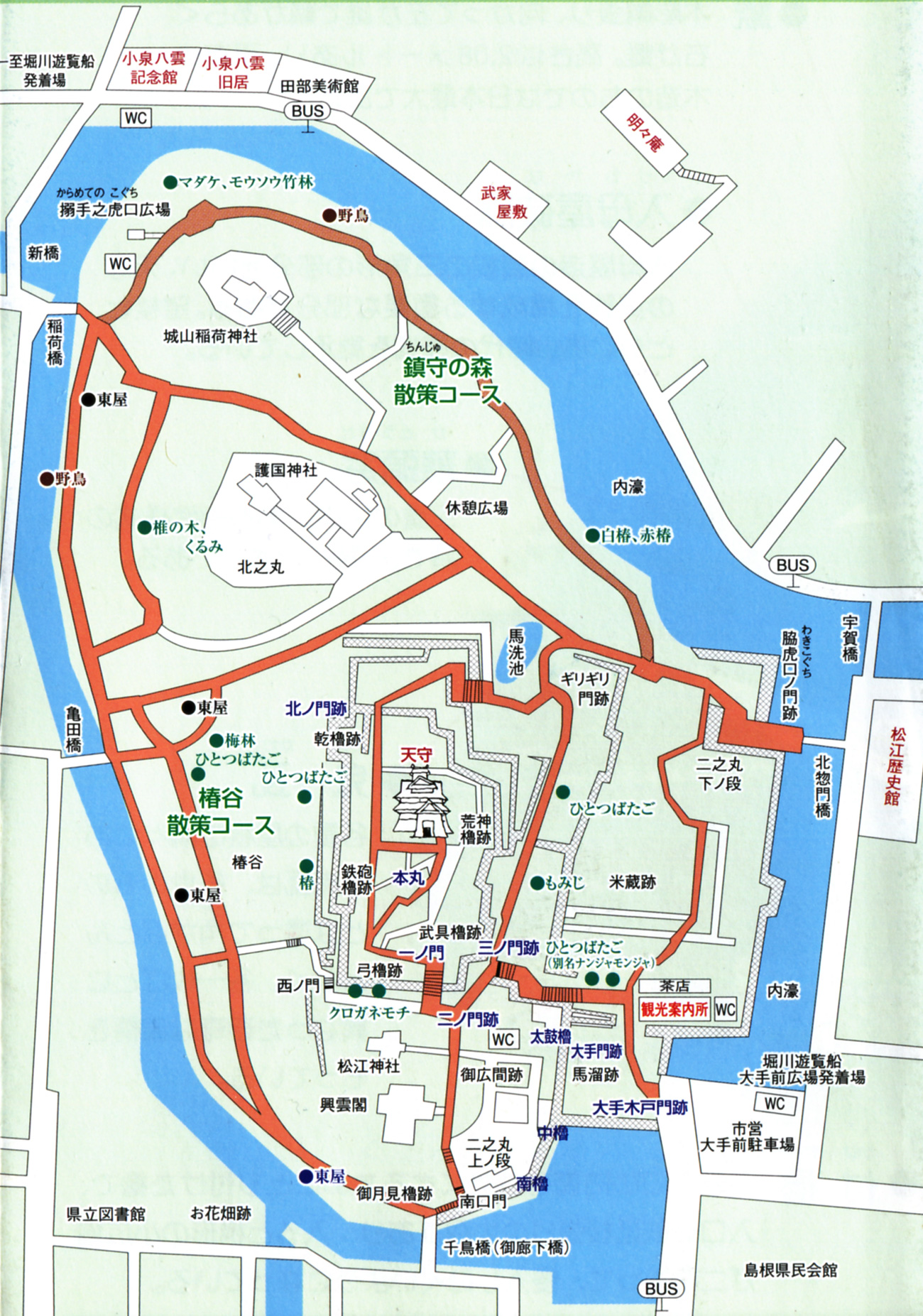 松江城　案内図