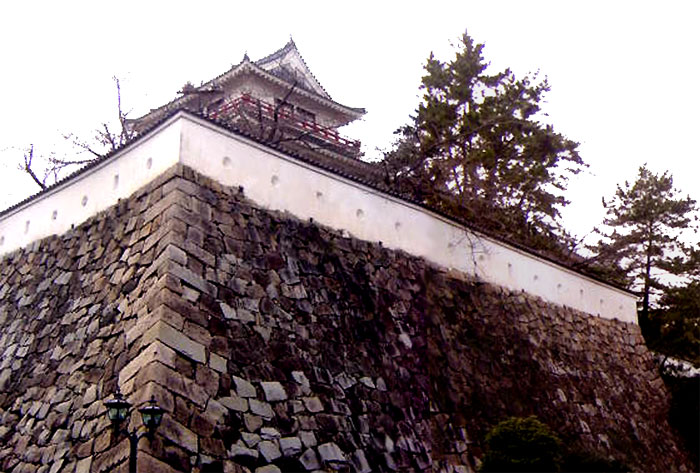 福山城　月見櫓　二の丸南石垣